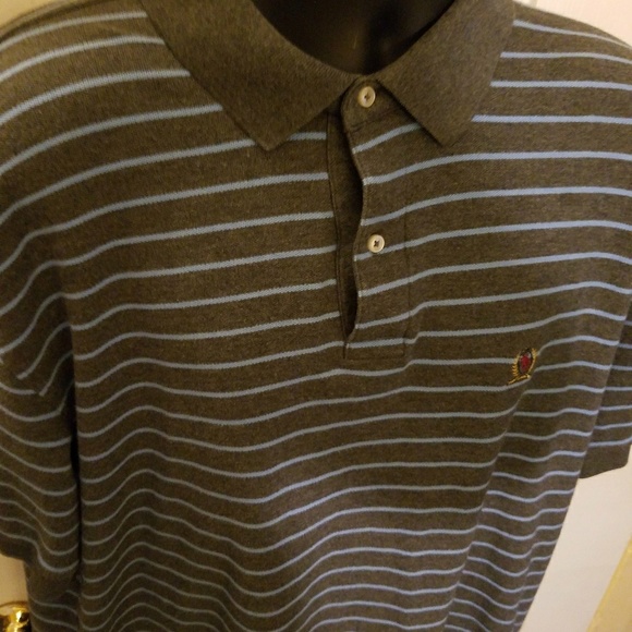 Tommy Hilfiger golf shirt Polo striped blue - Picture 1 of 3